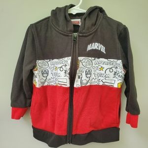 Marvel Boys Zipper hoodie jacket size 4T